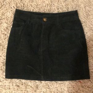Corduroy Mini Skirt